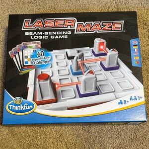 Think! Laser Maze Logic Game - Red, Gray, Blue
